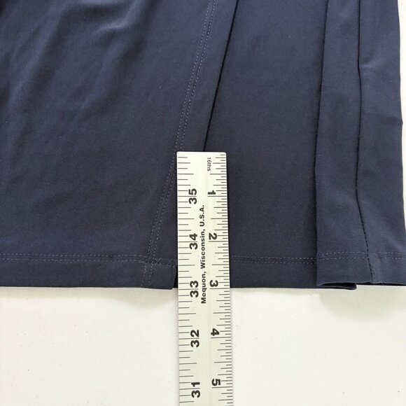 Lauren Ralph Lauren Faux Wrap Ruched Dress Size 10 Navy 3/4 Sleeve Bodycon NWT - Picture 12 of 12